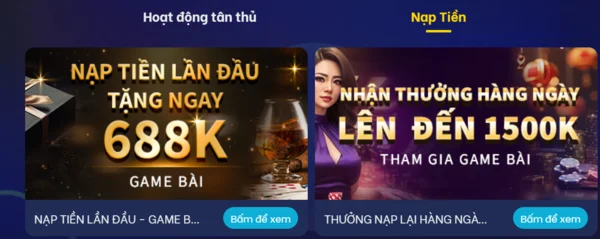 Chọn phương thức nạp tiền Vi68 linh hoạt